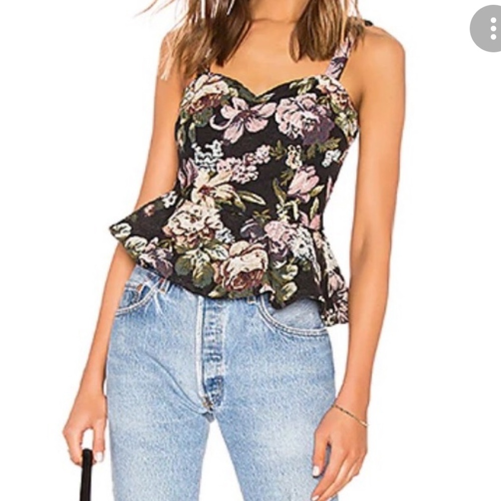LPA Maria tapestry top from Revolve XXS NWTS